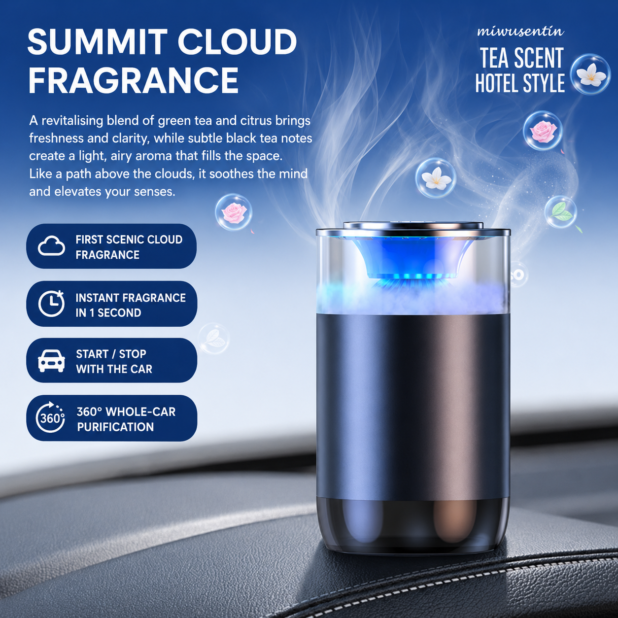 Aromatherapy Diffuser with Atmosphere Light