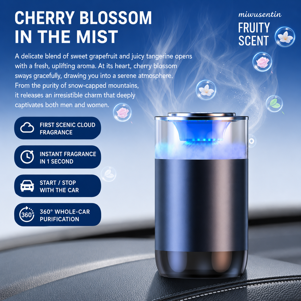 Aromatherapy Diffuser with Atmosphere Light