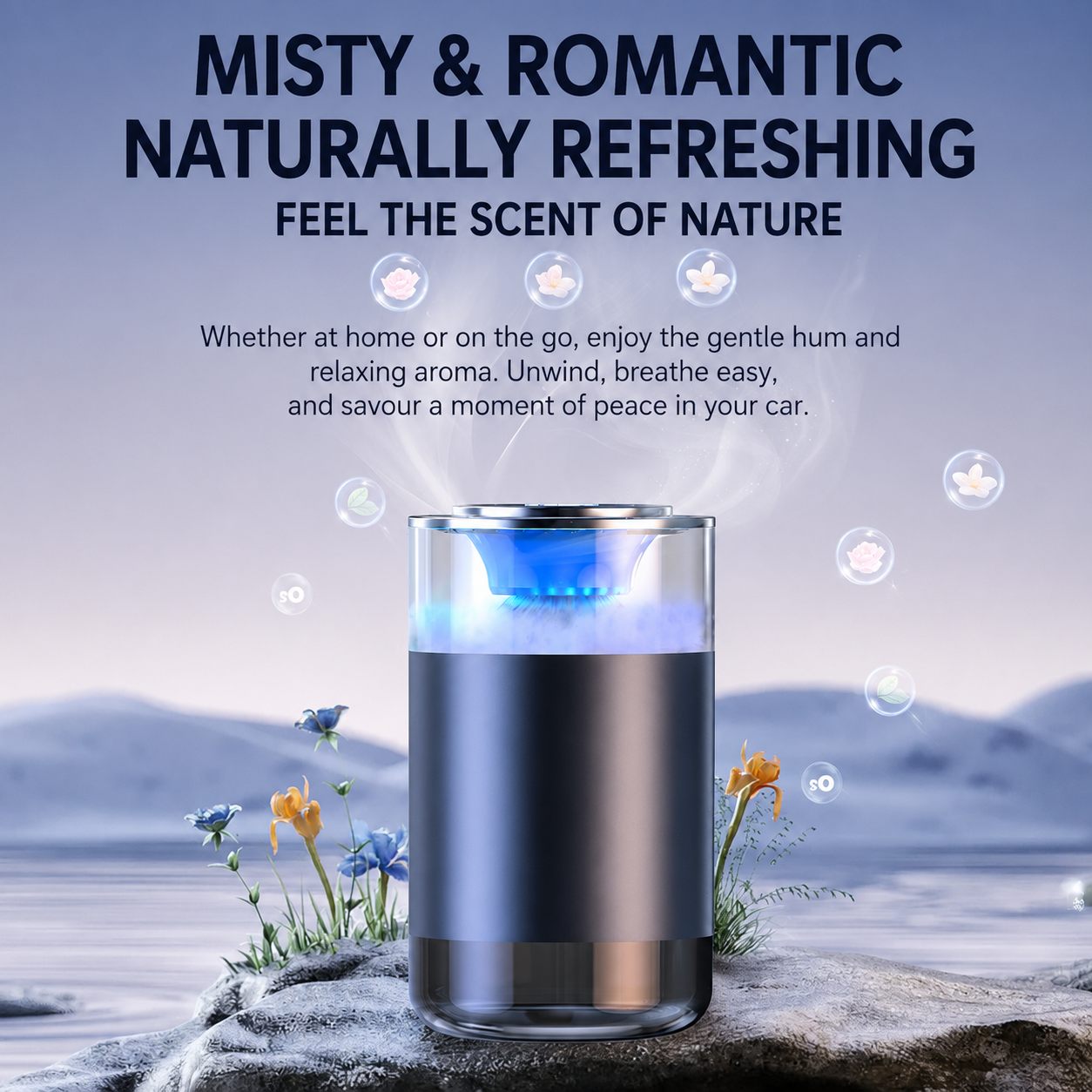 Aromatherapy Diffuser with Atmosphere Light
