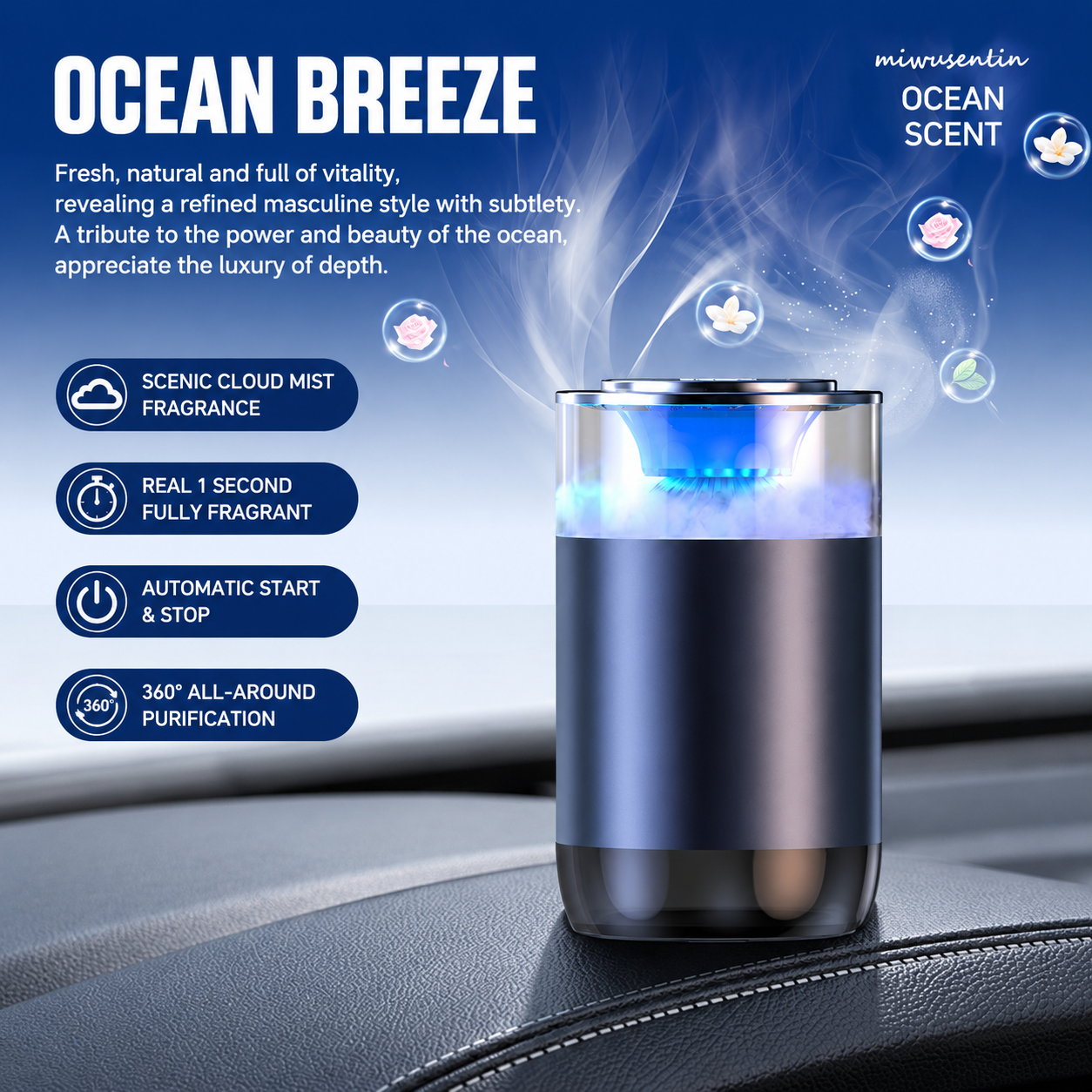 Aromatherapy Diffuser with Atmosphere Light