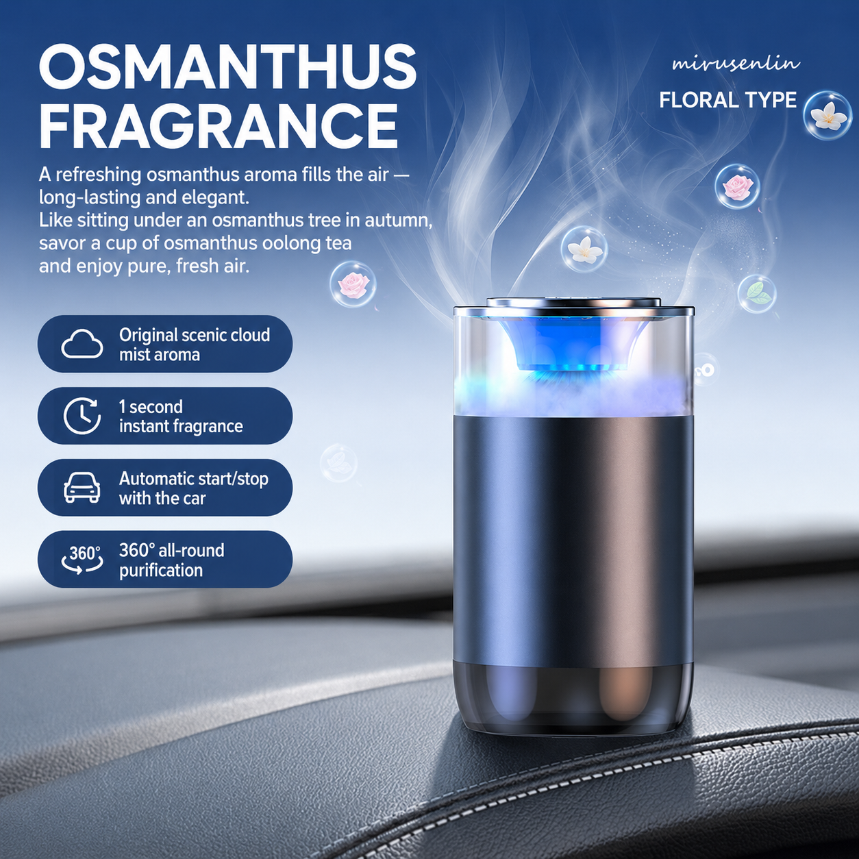 Aromatherapy Diffuser with Atmosphere Light