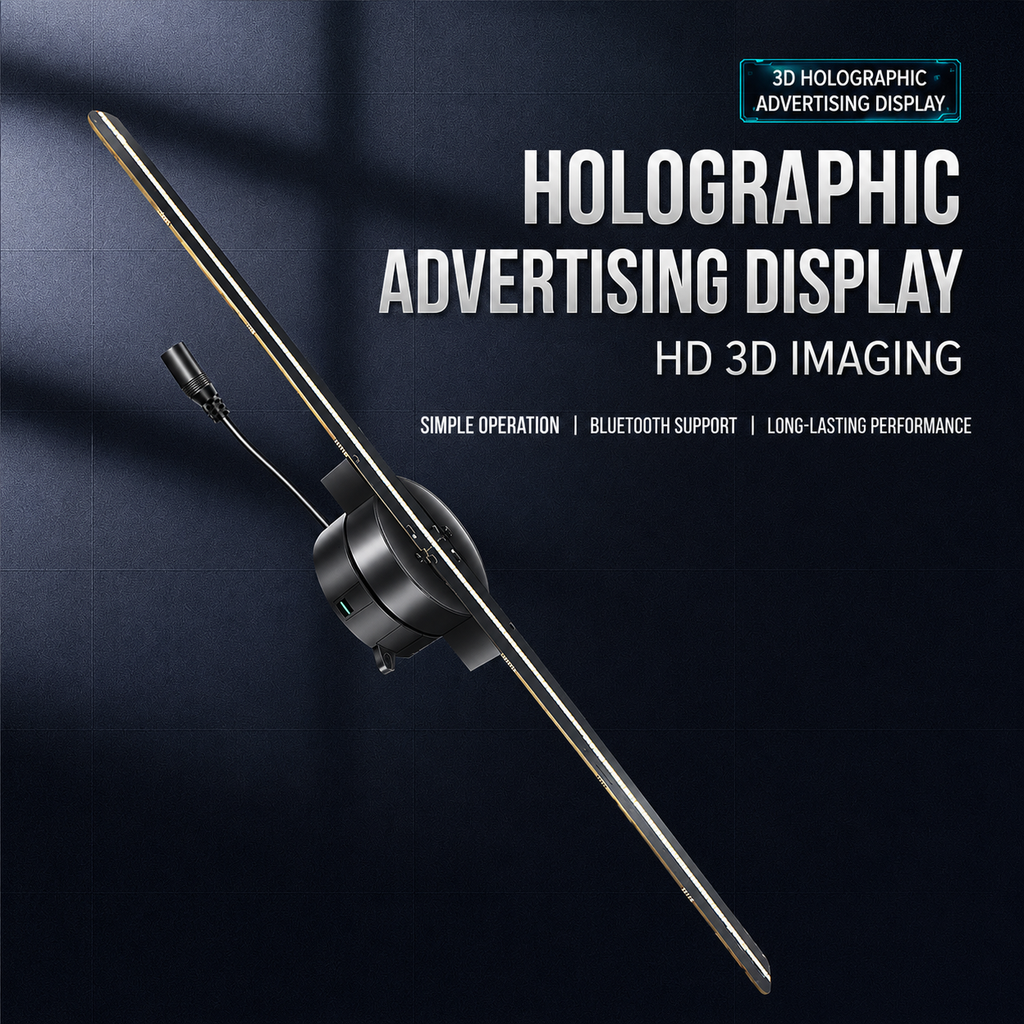 Naked-Eye 3D Holographic Fan Display