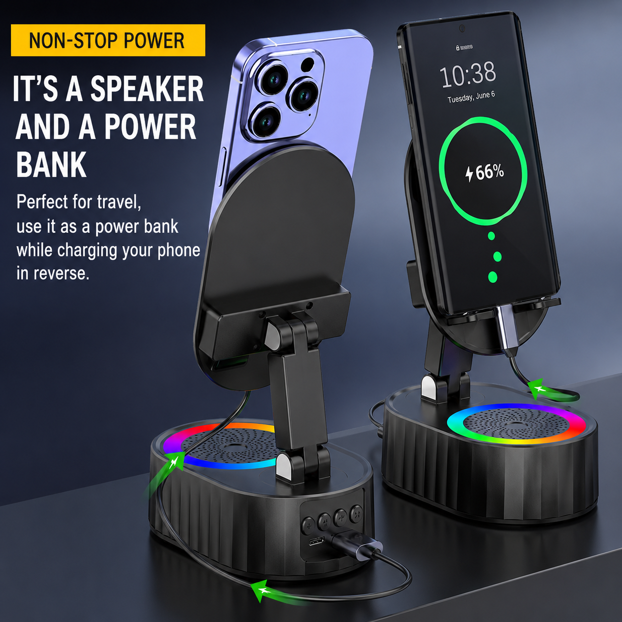 Smart Induction Bracket with Bluetooth Speaker