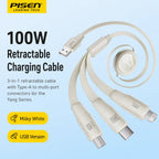 3-in-1 Retractable Fast Charging Cable Novva Living