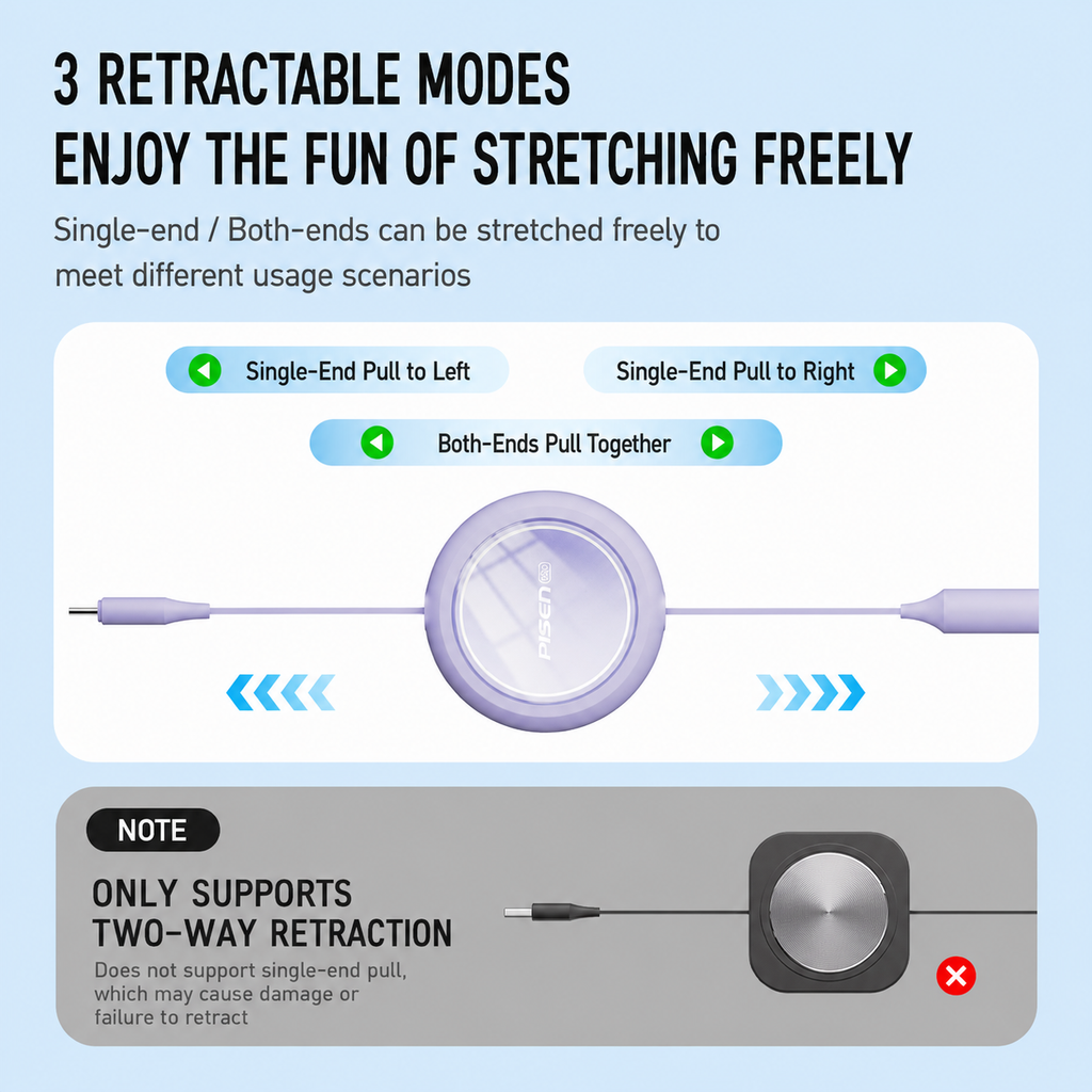 3-in-1 Retractable Fast Charging Cable