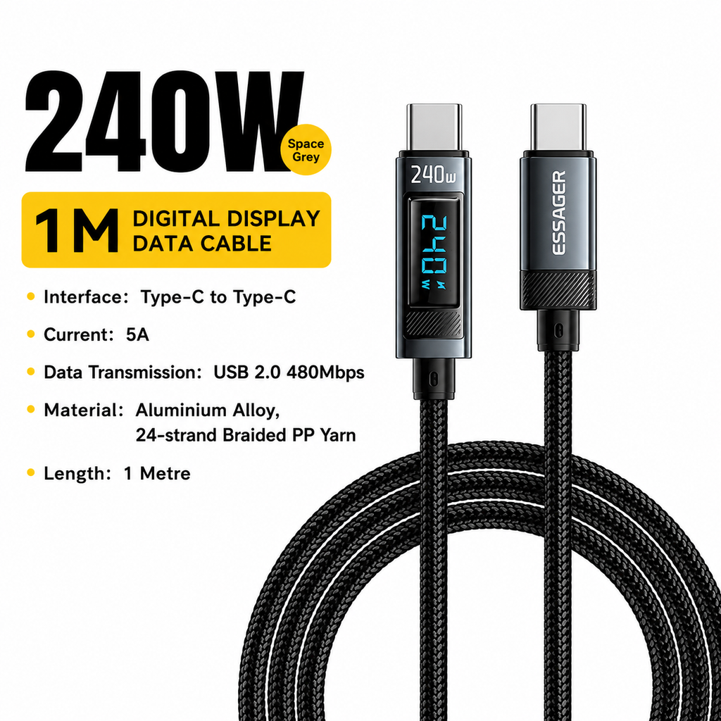USB-C Braided Fast Charging Cable
