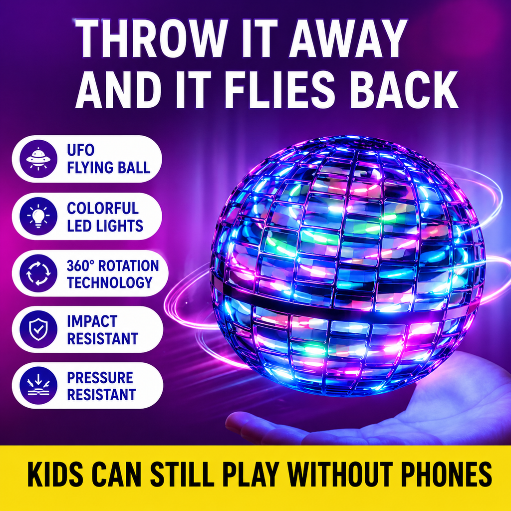 UV Magic Flying Spin Ball