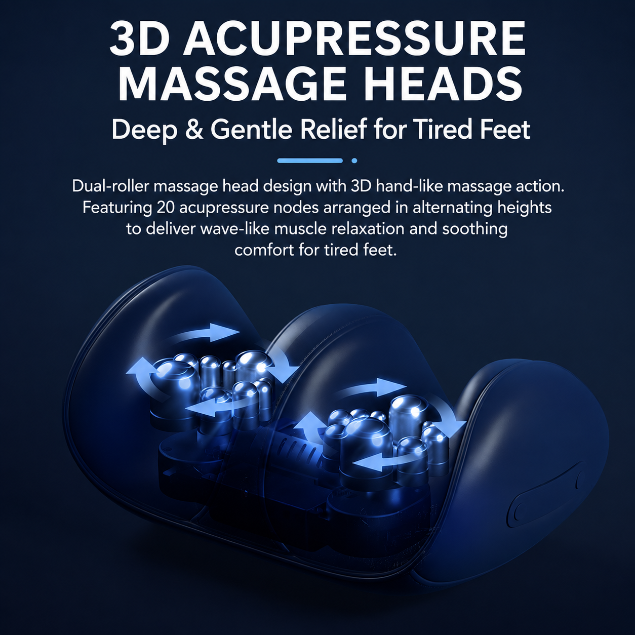 Masseur Pieds et Mollets avec Compression Chauffante
