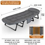 Folding Recliner Camp Bed