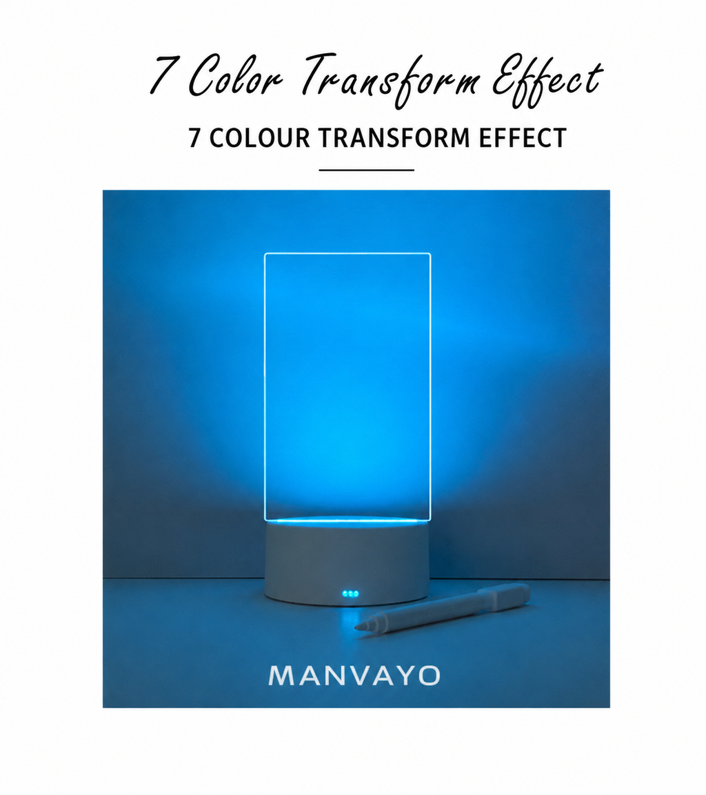 Tableau de messages en acrylique LED