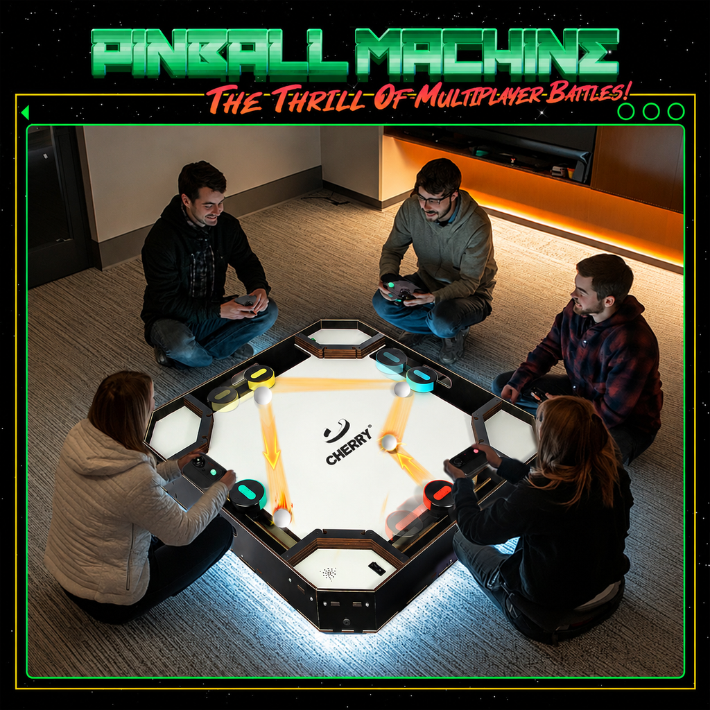 2-Player Electronic Reaction Pinball Arcade Machine
