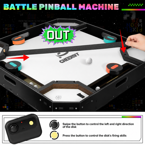 2-Player Electronic Reaction Pinball Arcade Machine
