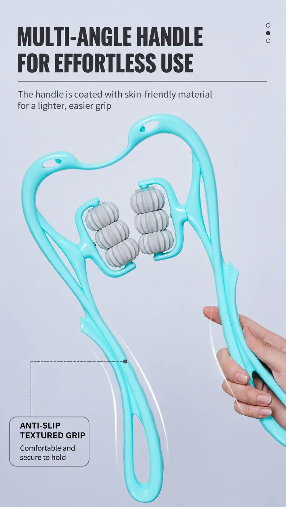 6-Wheel Manual Neck & Cervical Spine Massager Novva Living