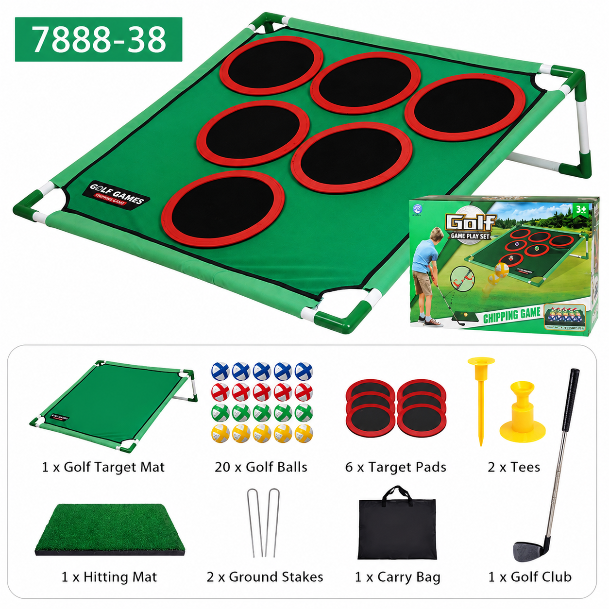 Golf Game Target & Mat Set