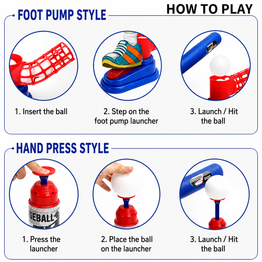 Children's Baseball Trainer Toy Set