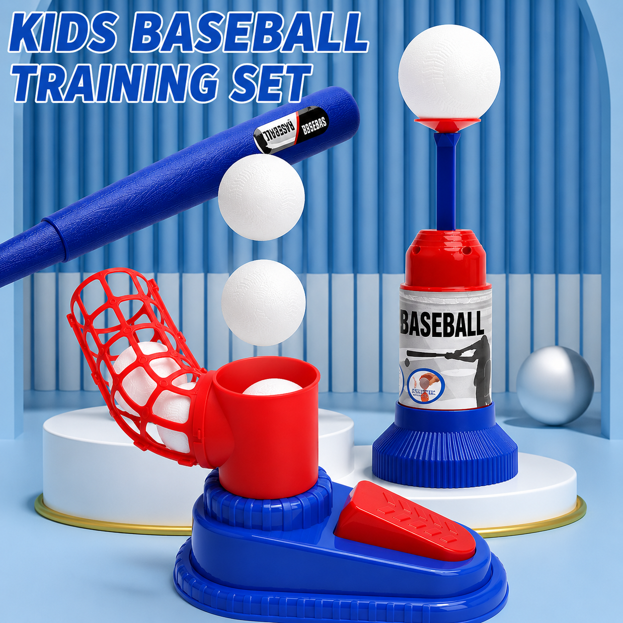 Children's Baseball Trainer Toy Set