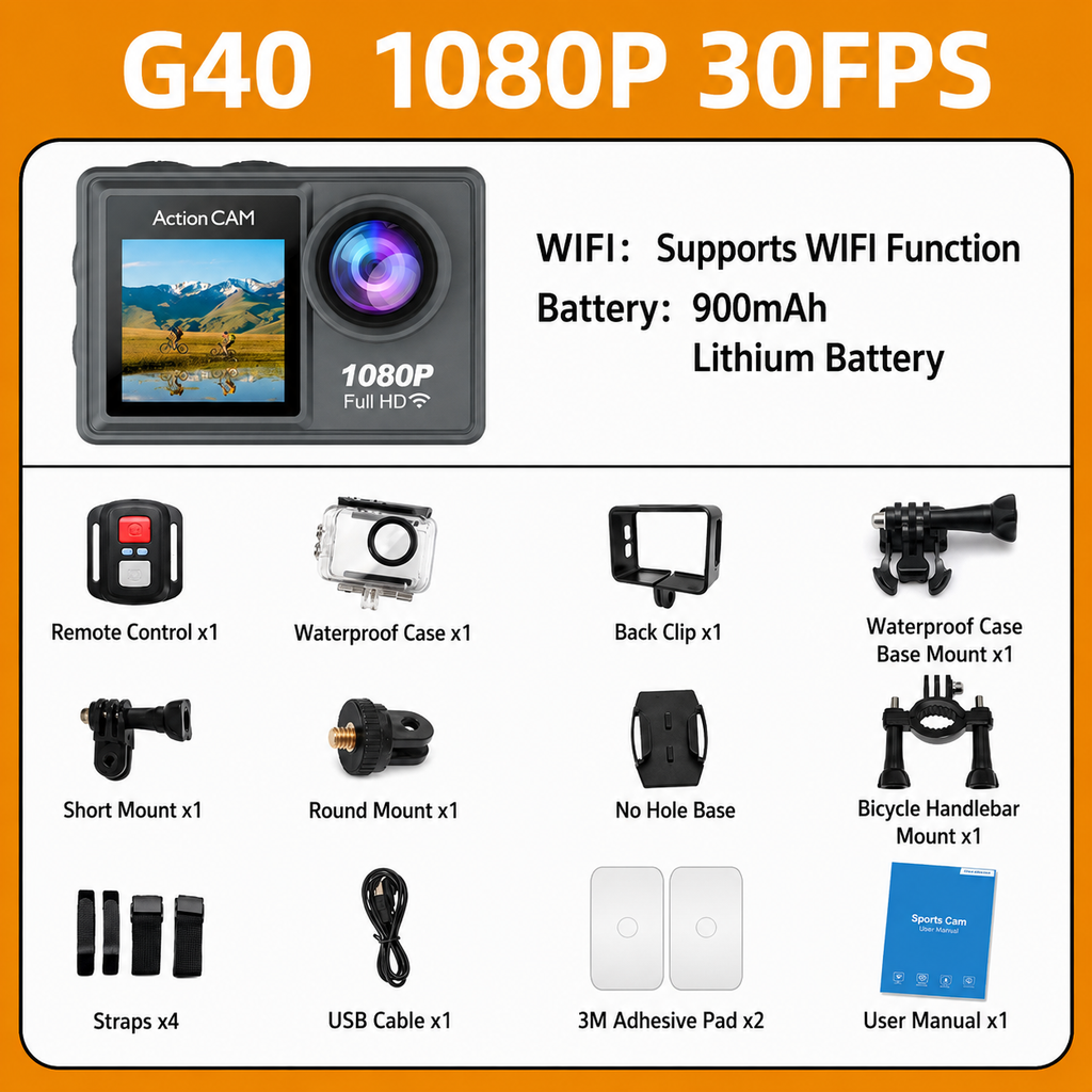 Waterproof Sports Action Camera