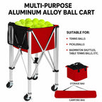 Folding Tennis Ball Basket & Cart Novva Living