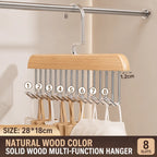 Solid Wood 8-Hook Wall Hanger Novva Living