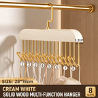 Solid Wood 8-Hook Wall Hanger Novva Living