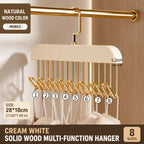 Solid Wood 8-Hook Wall Hanger Novva Living