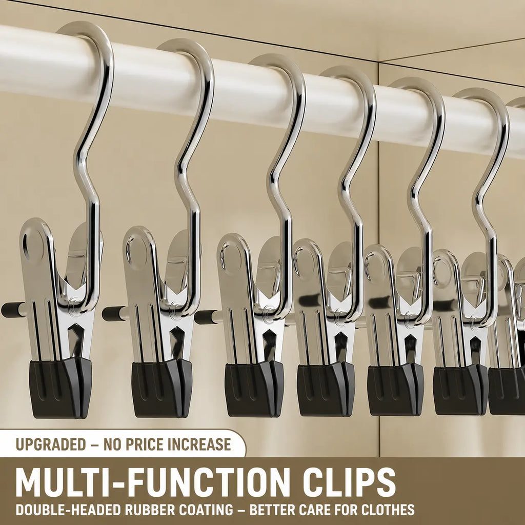 Stainless Steel Multi-Purpose Storage Clips Novva Living