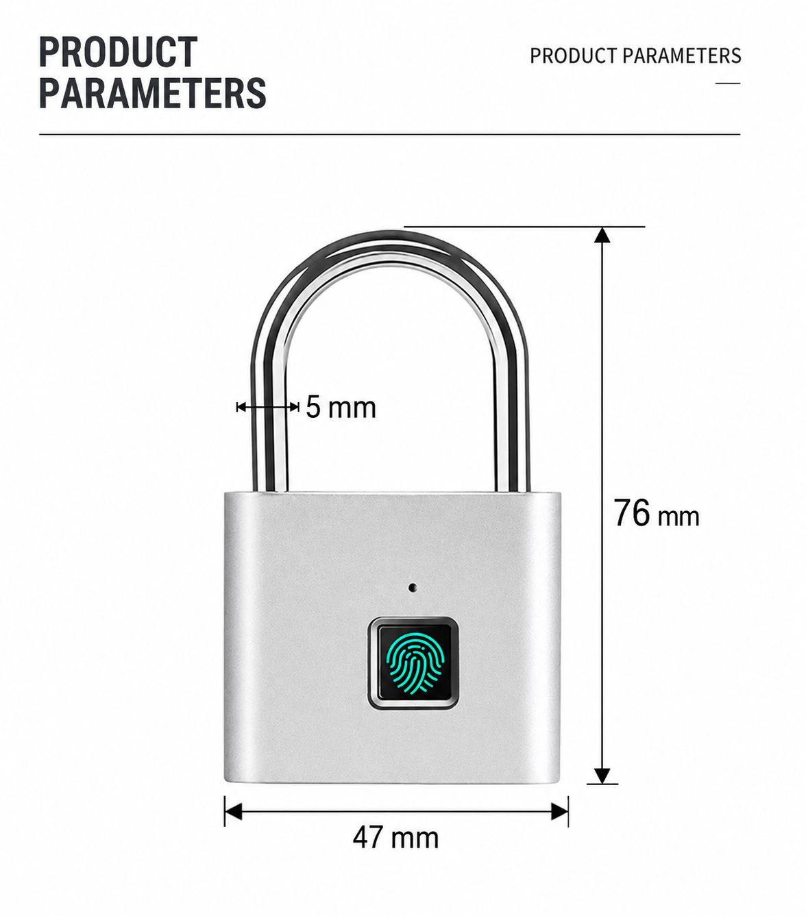 Fingerprint Smart Padlock