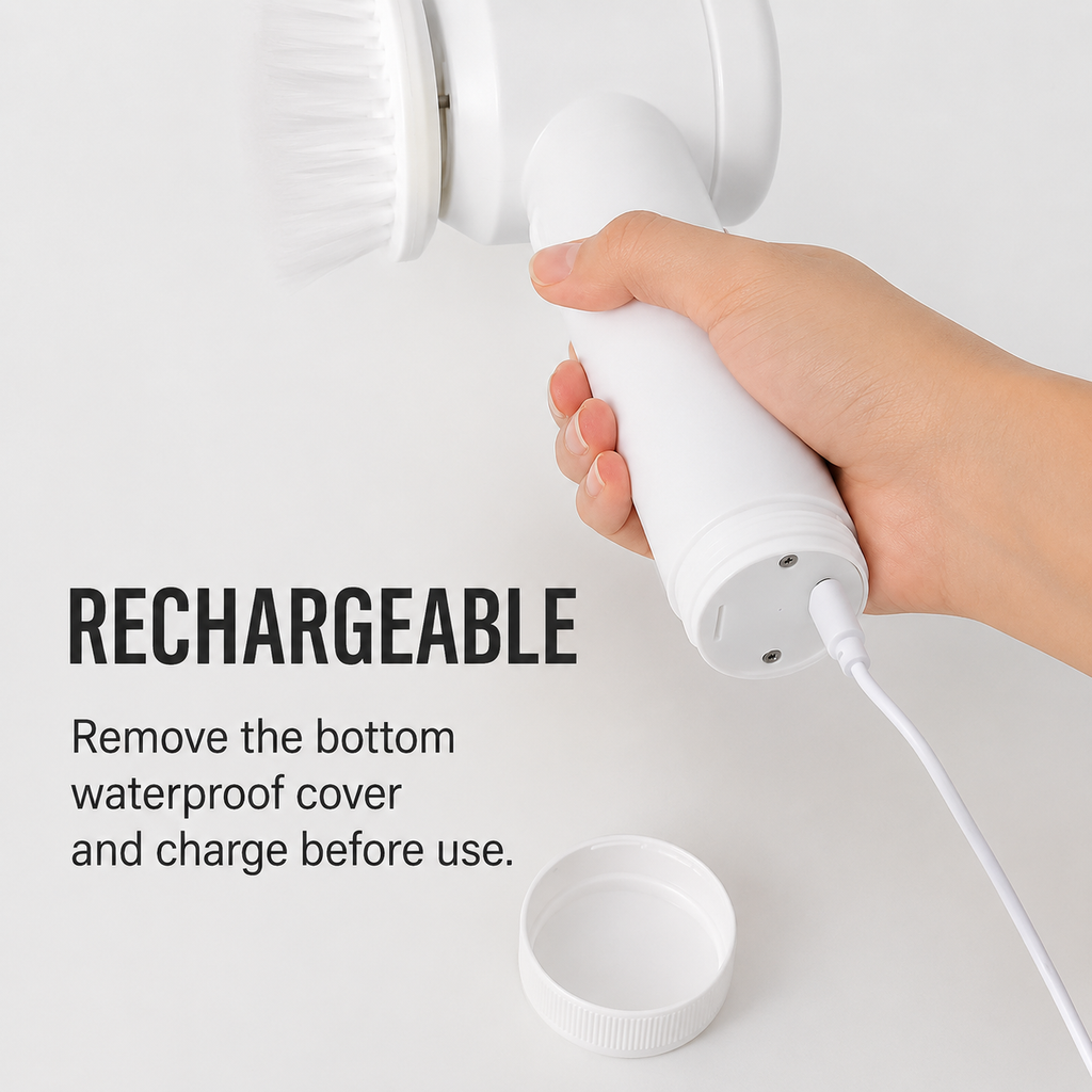 Ensemble de brosses de nettoyage électriques 5 en 1
