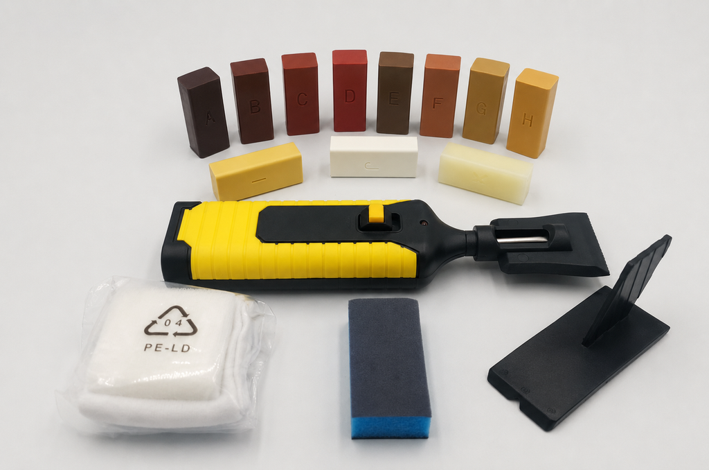 Kit de réparation pour planchers et meubles en bois
