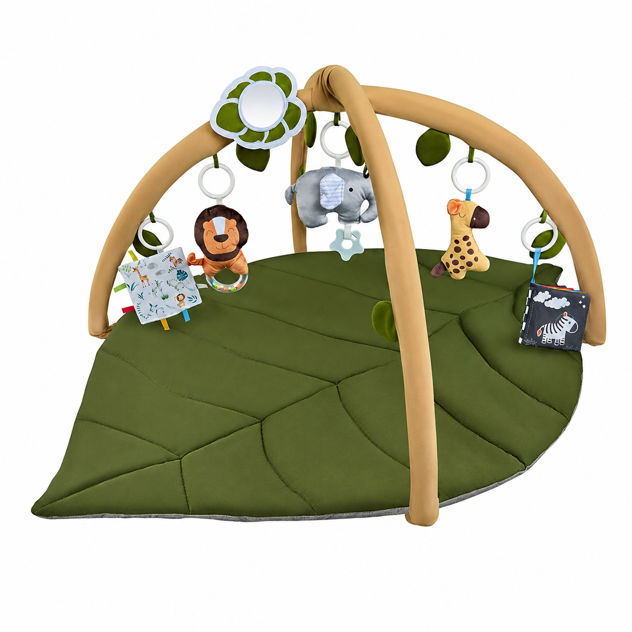 Tapis d'éveil bébé motif feuilles