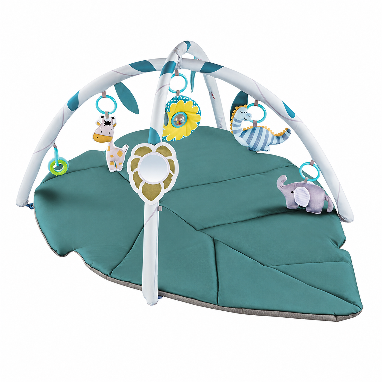 Tapis d'éveil bébé motif feuilles