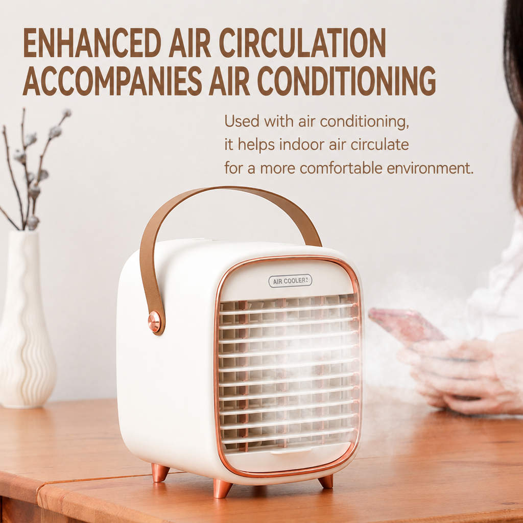 Ventilateur rafraîchisseur d'air portatif avec humidification