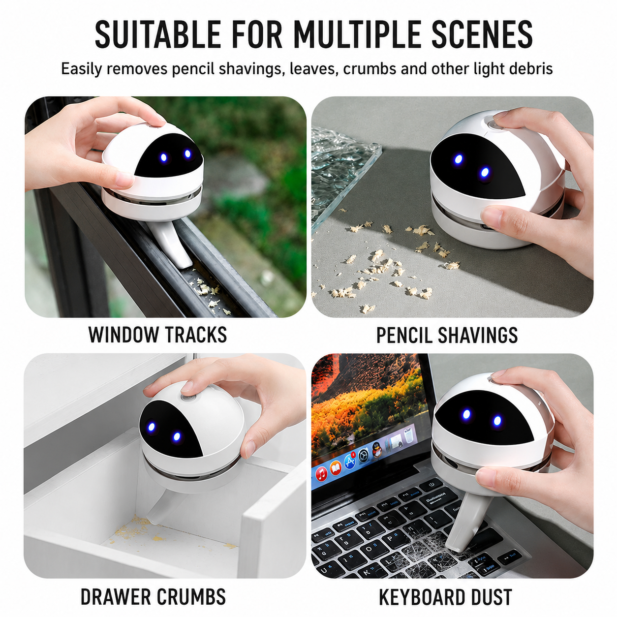 Mini aspirateur de bureau rechargeable