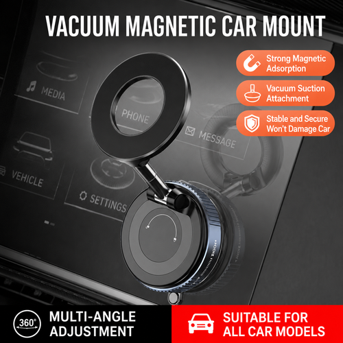 Support Téléphone Voiture Magnétique Rotatif à 360°