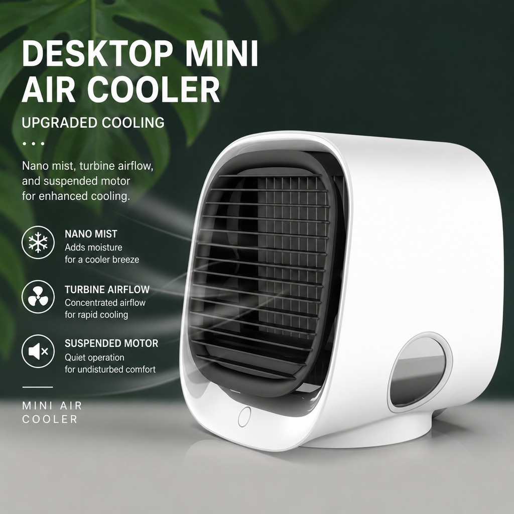Mini USB Spray Fan & Air Cooler