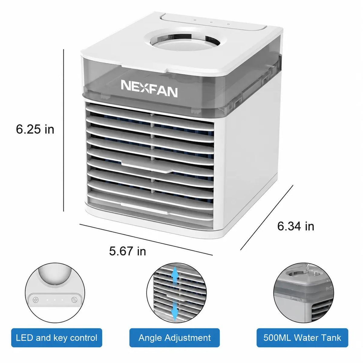 Desktop Water Cooling Fan with Ice & Mist Spray Novva Living