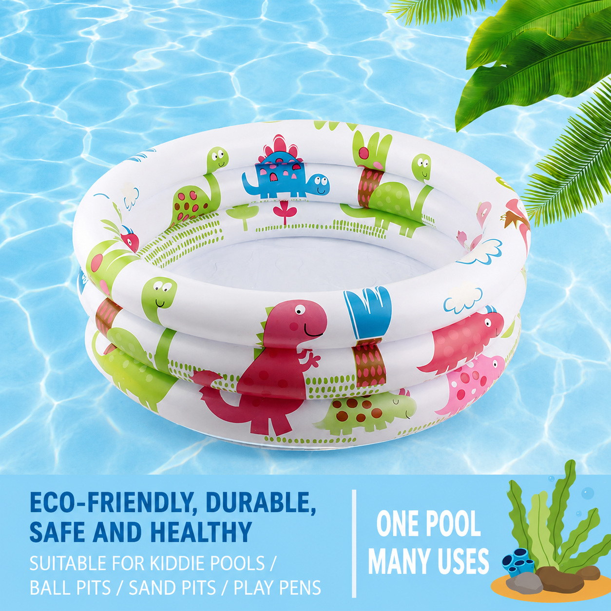 Children's Dinosaur Round Inflatable Pool