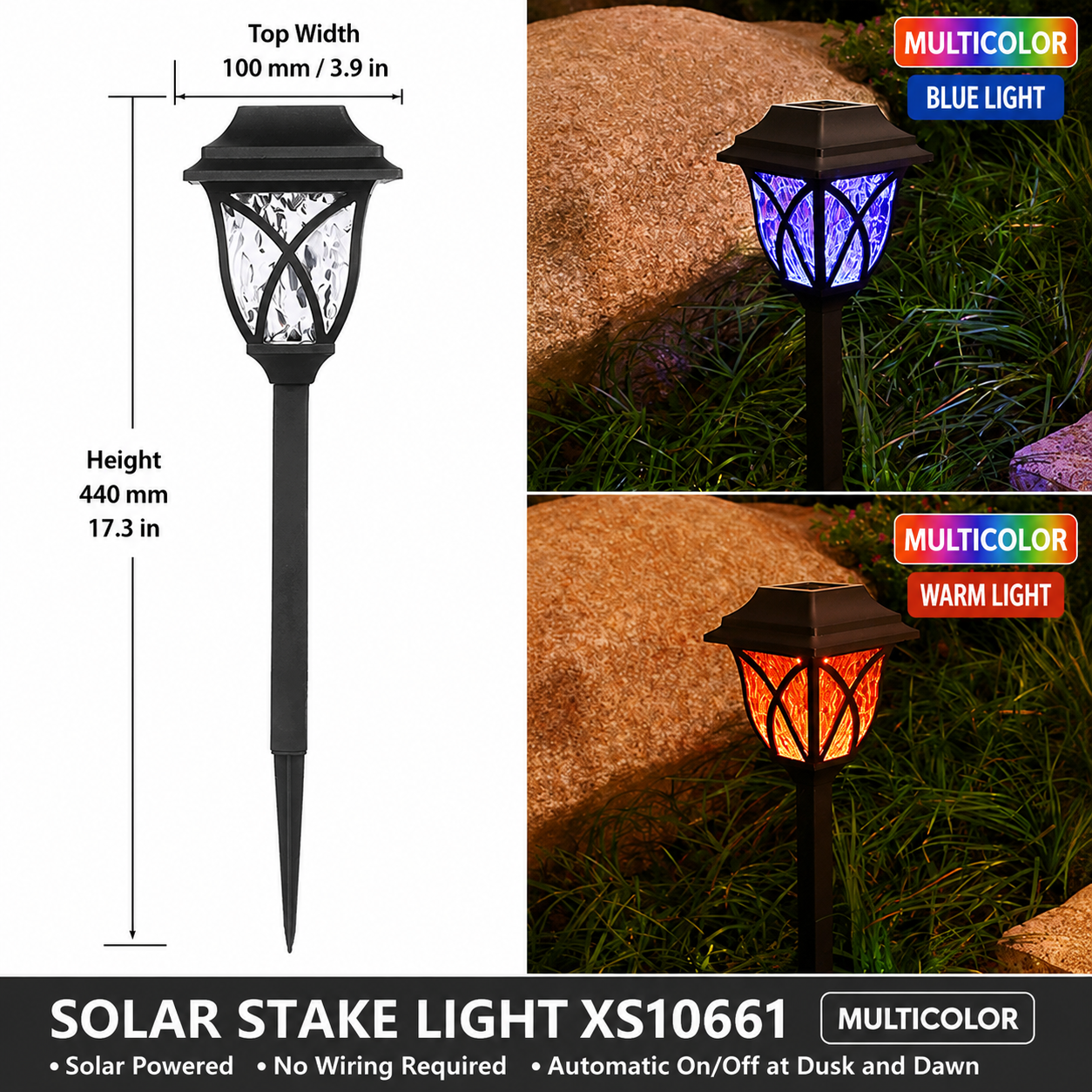 Solar Flower Lawn Plug Light