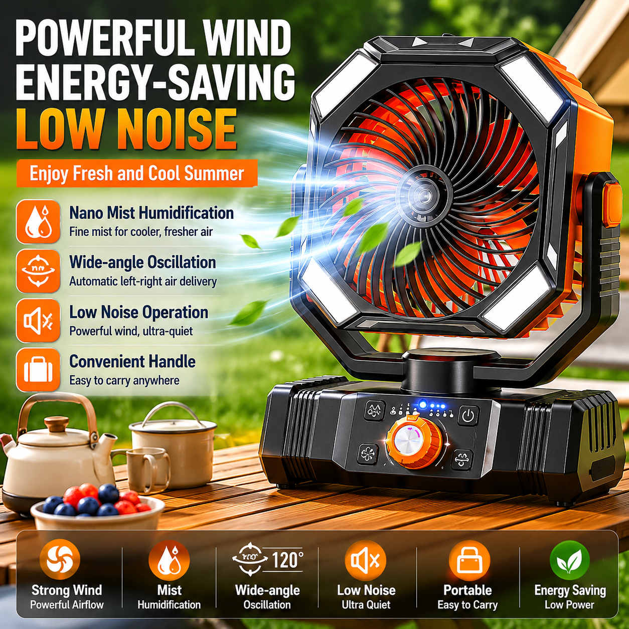 Outdoor Camping Fan