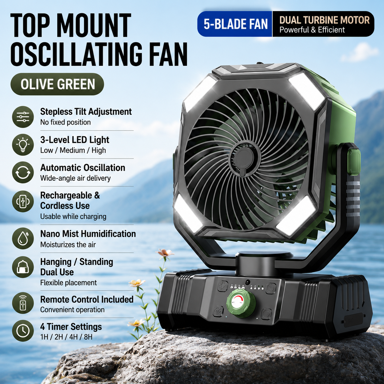 Outdoor Camping Fan