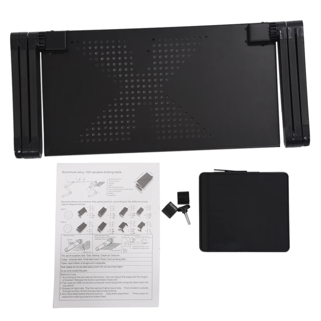 Portable Foldable Laptop Desk with Mouse Pad