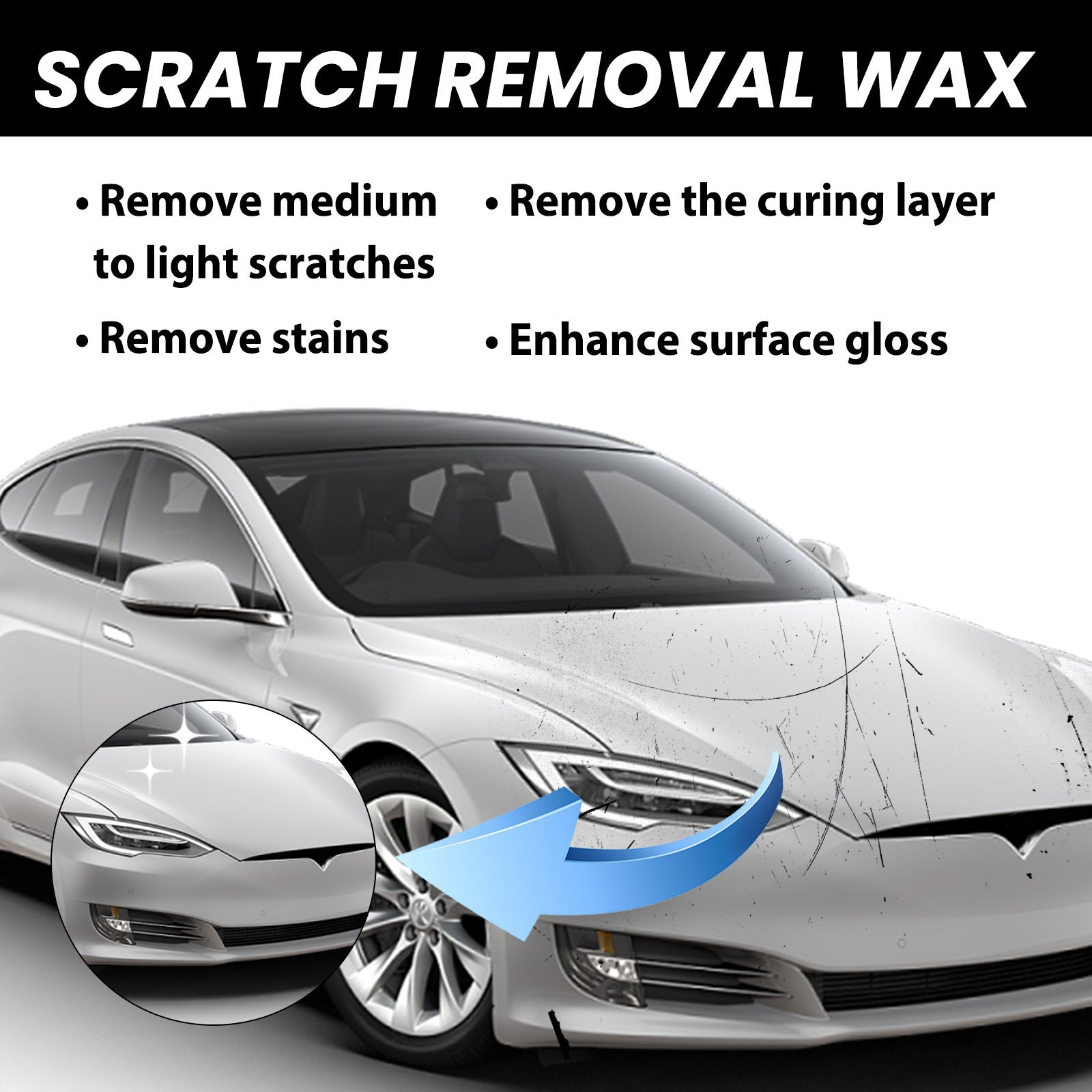Car Scratch Wax Paint Repair & Decontamination Polish