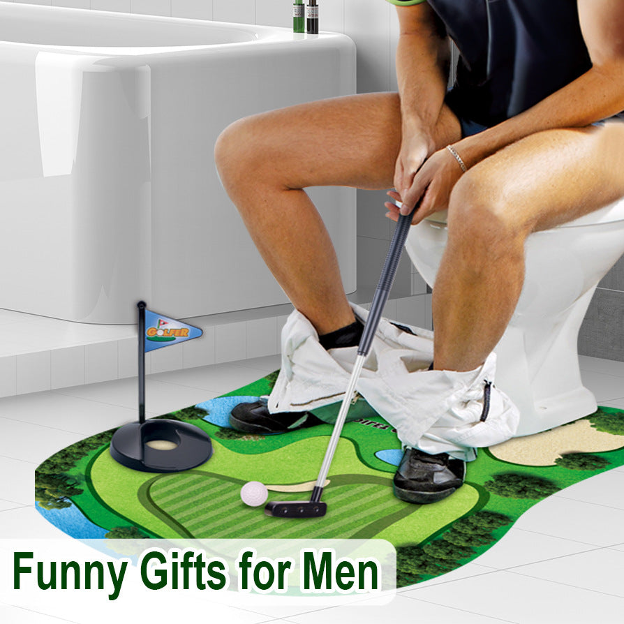 Toilet Golf Mini Game Set