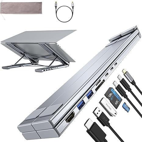 7-in-1 USB-C Hub & Foldable Laptop Stand