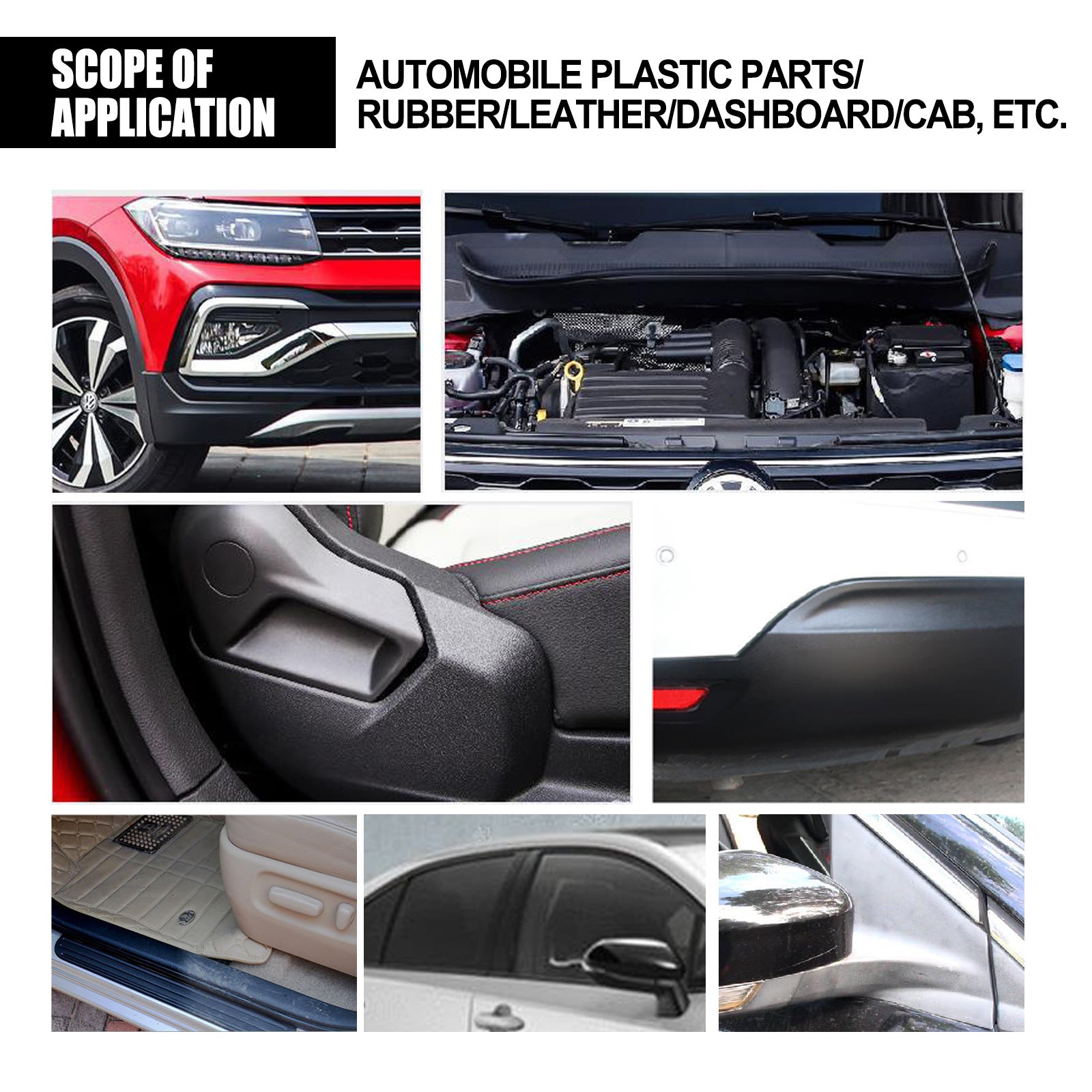 Car Plastic & Leather Refurbishing Agent Dashboard Wax