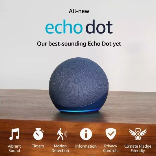Echo Dot 5 with Clock