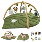 Tapis d'éveil bébé motif feuilles