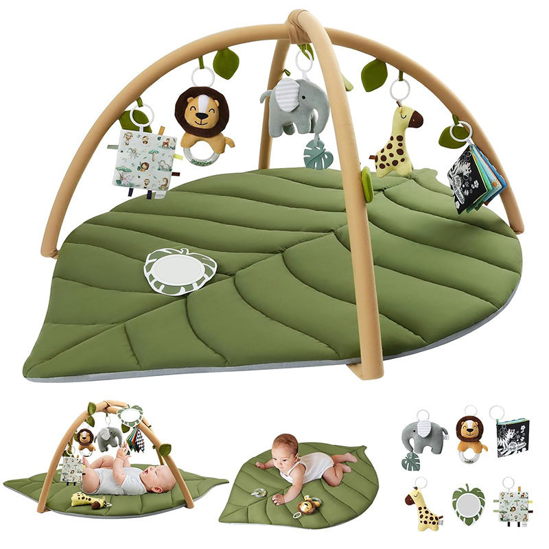 Tapis d'éveil bébé motif feuilles