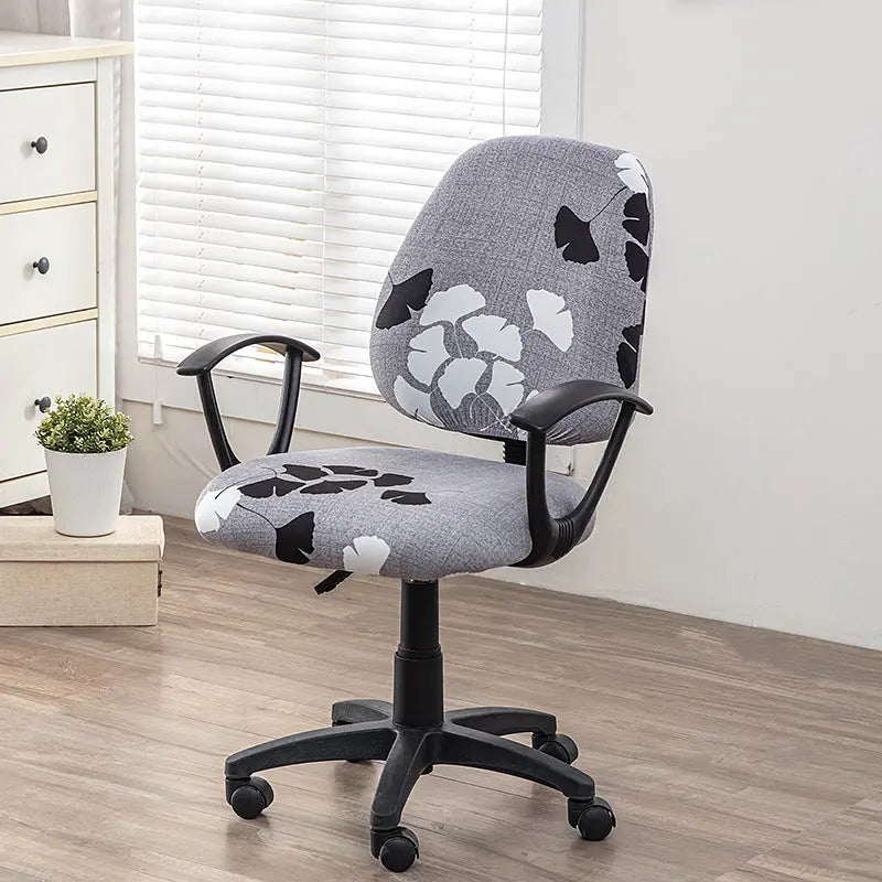 Printed Elastic Office Chair Cover Novva Living