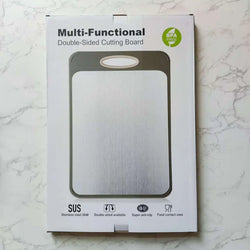 Stainless Steel Double-Sided Cutting Board Novva Living